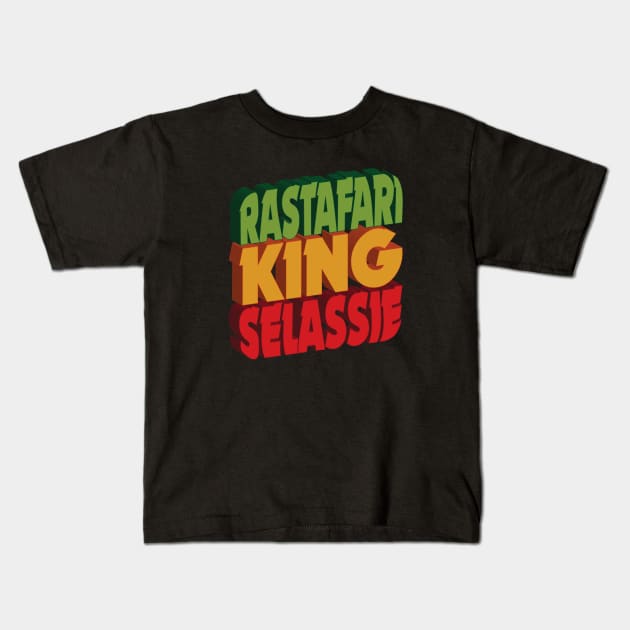 King Selassie Kids T-Shirt by CTShirts